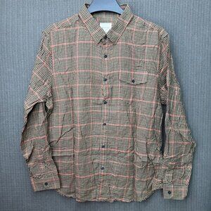 American Eagle Mens Size XXL Red/Black Plaid Long Sleeve Shirt